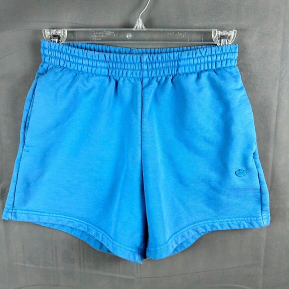 Adidas Swim Short Women's 8 Blue Slash Pocket Drawstring Waist Pull On - Picture 1 of 7